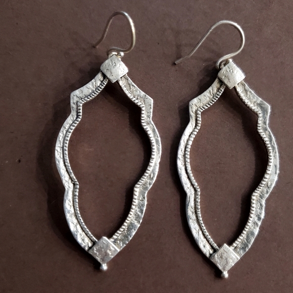 RARE! Vintage Silpada 925 Sterling Silver Frame Earrings W3282 - Picture 3 of 10